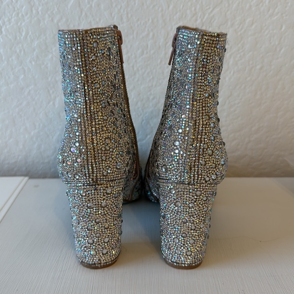 Rhinestone Betsey Johnson ankle boots - Picture 3 of 5